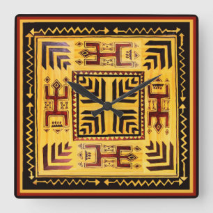 Relógio de Parede Petroglicemiante Tribal do Sudo