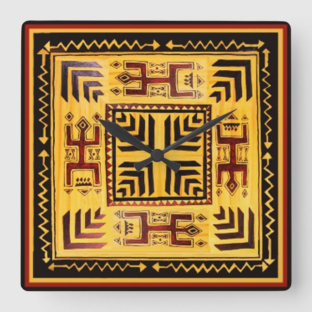 Relógio de Parede Petroglicemiante Tribal do Sudoe (Frente)