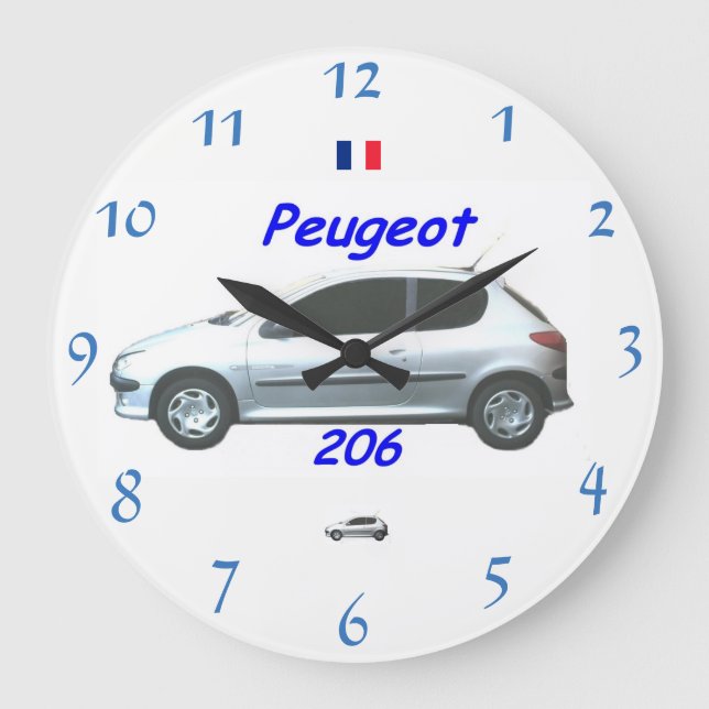 Relógio de Parede Peugeot 206 (Frente)