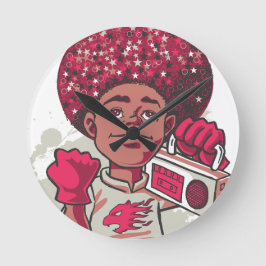 Relógio de Parede – Poder JUVENIL Afro & Boombox U
