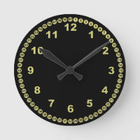 Relógio de Parede Preto