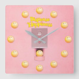 Relógio de Parede Quadrada do Dispenser Gumball Am