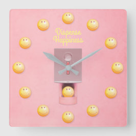 Relógio de Parede Quadrada do Dispenser Gumball Am