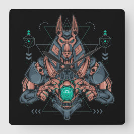 Relógio de Parede Quadrado Cyborg
