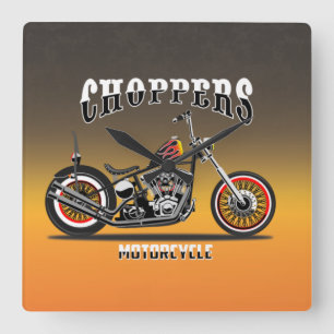 Relógio de Parede Quadrado de Moto