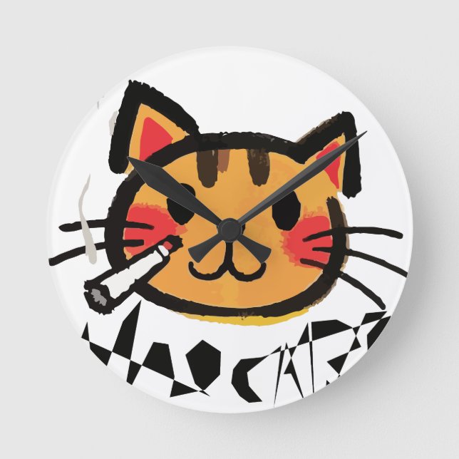 Relógio de Parede, Quadro de Madeira Natural Arred (Frente)