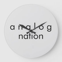 Relógio de Parede Quartz Gray da Analog Nation Aud