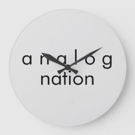 Relógio de Parede Quartz Gray da Analog Nation Aud