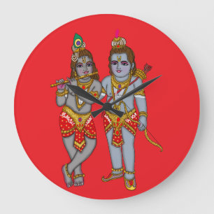 Relógio de Parede Ram & Krishna