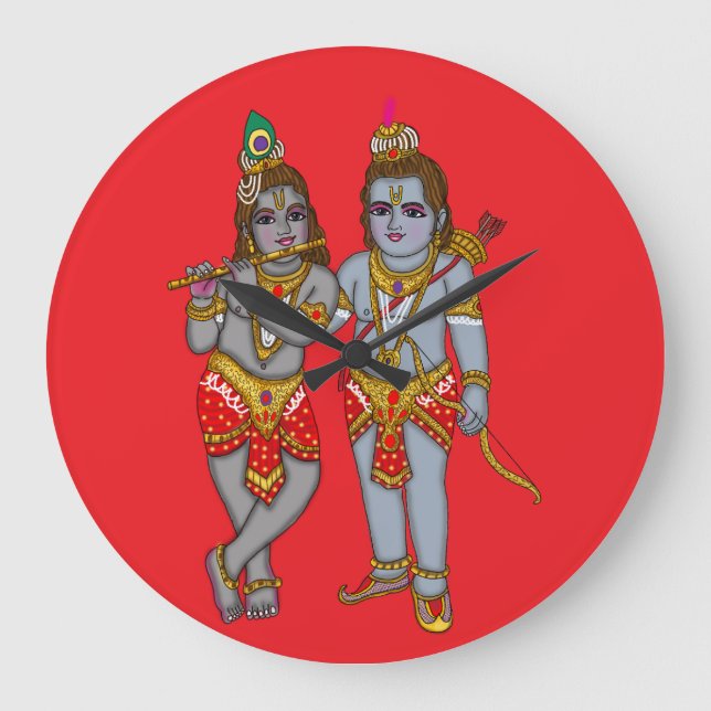 Relógio de Parede Ram & Krishna (Frente)