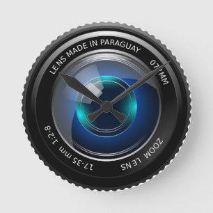 Relógio de Parede Redonda da Imagem da Câmera