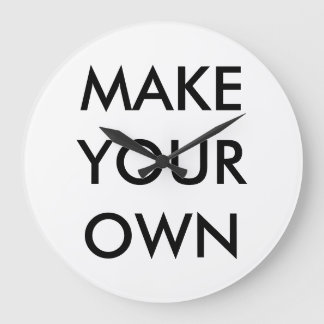 Relógio de parede redonda personalizado grande de