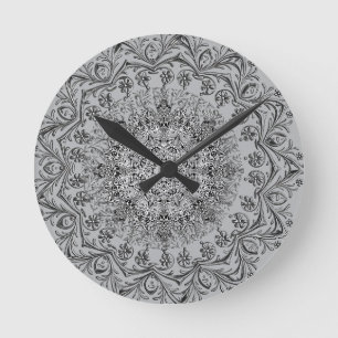 Relógio de Parede Redondo com Elegante Padrão Mand