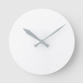 Relógio de parede redondo (grande) - Cinzas