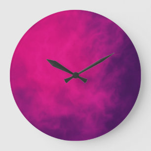 Relógio de parede roxa magenta - personalizável