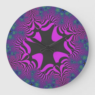 Relógio de Parede Roxo de Plum Personalizado