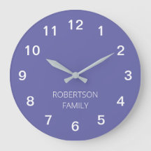 Relógio de Parede Roxo Lavanda Minimalista Persona