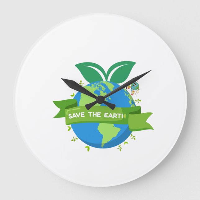 Relógio de Parede Salve a Terra (Frente)