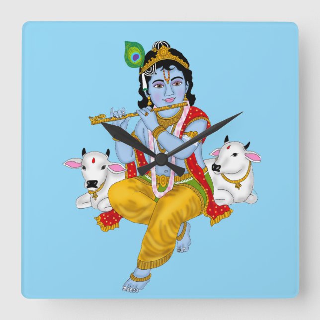 Relógio de Parede Senhor Krishna (Frente)