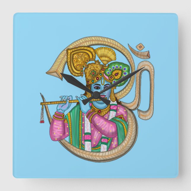 Relógio de Parede Senhor Krishna (Frente)