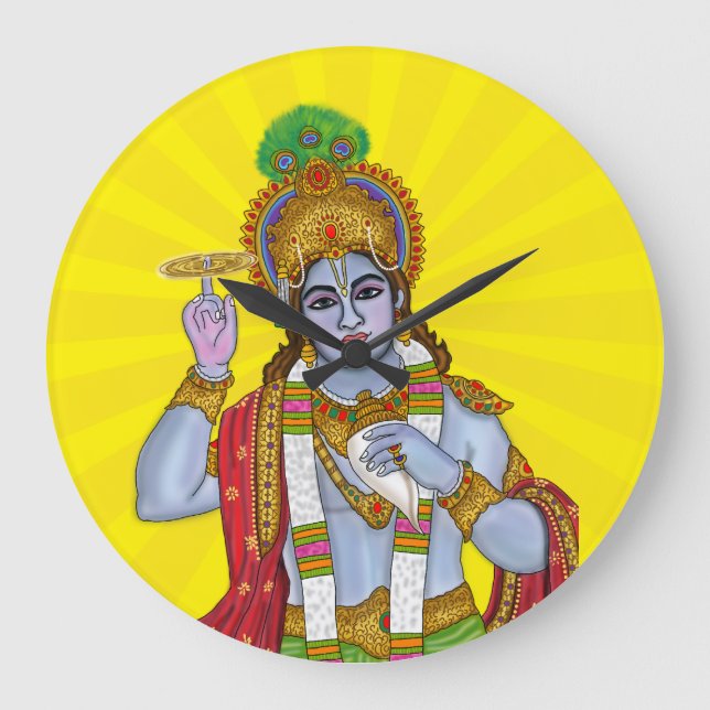 Relógio de Parede Senhor Krishna (Frente)