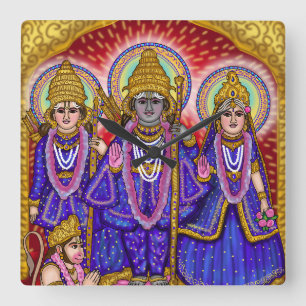 Relógio de Parede Senhor Sita Ram Lakshman