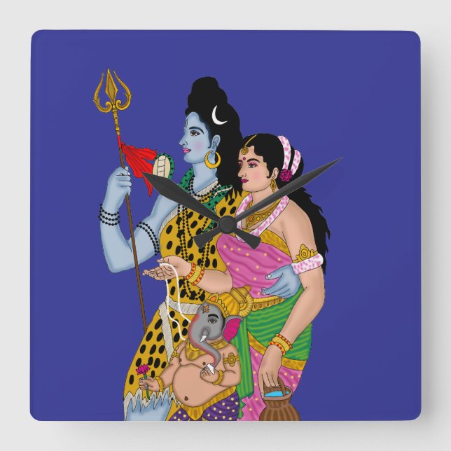 Relógio de Parede Shiv Parvati (Frente)