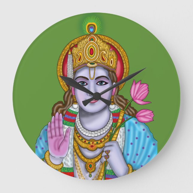Relógio de Parede Shree Krishna (Frente)