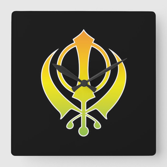 Relógio de Parede Sikh Khanda (Frente)