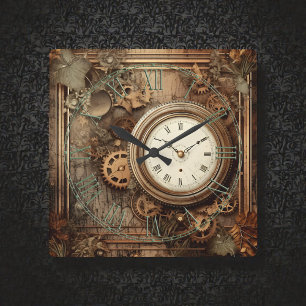 Relógio de Parede Steampunk Relógios & Engrenagens