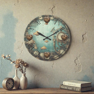 Relógio de Parede Steampunk Subaquático