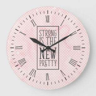 Relógio de Parede Strong is the New Pretty