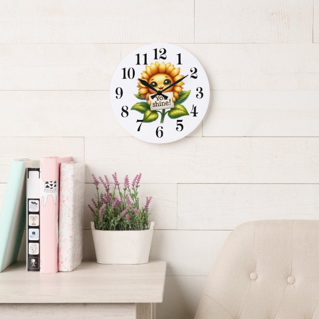 Relógio de Parede Sunflower Cutie (Sala de leitura)