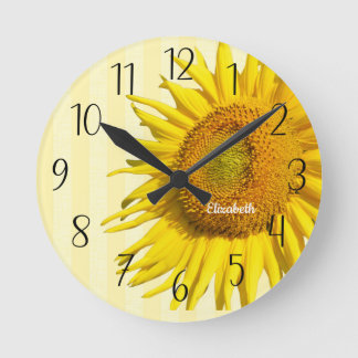 Relógio de Parede Sunflower Personalizado