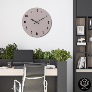 Relógio de Parede Taupe Verdadeiro Elegante