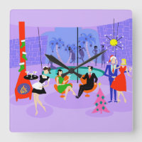 Relógio de Parede Tropical de Natal