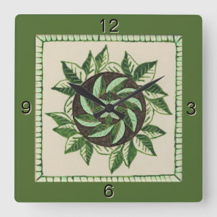 Relógio de Parede Verde