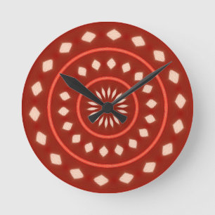 Relógio de Parede Vermelho