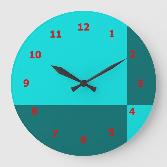 Relógio de parede vibrante com Design Azulejo (Frente)