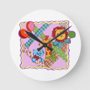 Relógio de Parede Vintage Animais de Safari