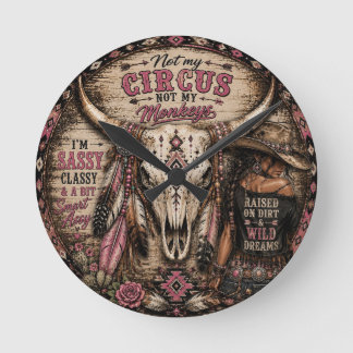 Relógio de Parede Western Não É Meu Circo