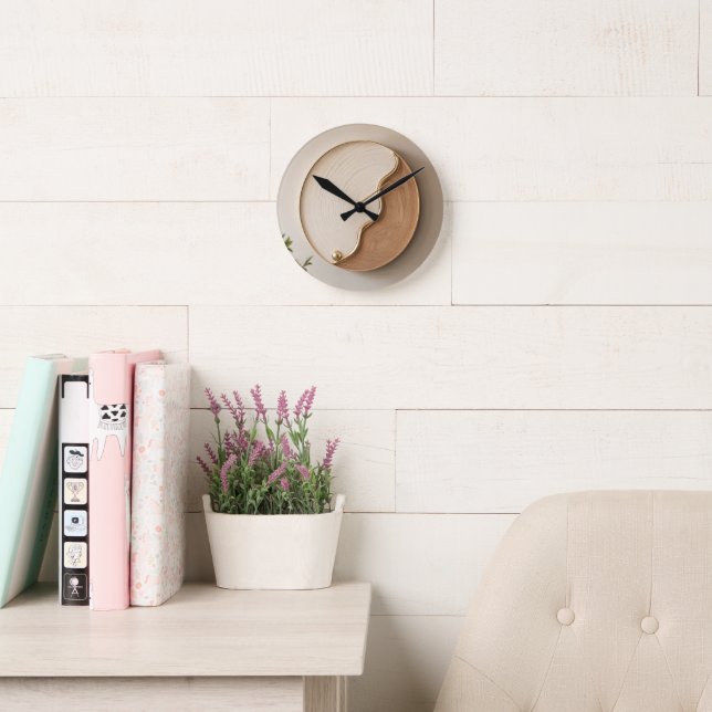 Relógio de Parede Yin Yang Minimalista Elegante De (Sala de leitura)