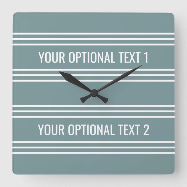 Relógio de paredes personalizadas com tiras de aço (Frente)