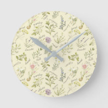 Relógio de Plantas e Especiarias