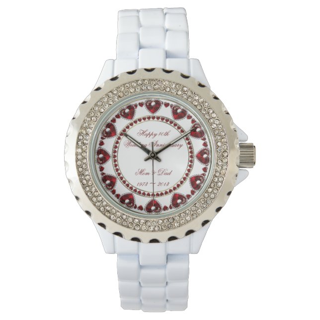 Relógio De Pulso 40ª edição do aniversário de casamento (Frente)