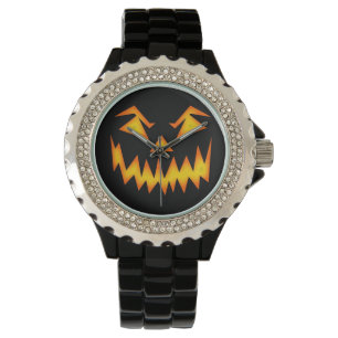 Relógio De Pulso Abóbora Assustada do Halloween