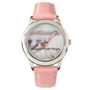 Relógio De Pulso Acreditem na Faith Hope Watch