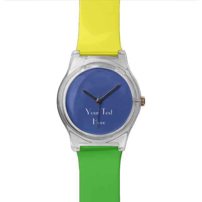 Relógio De Pulso Add Your Image, Your Text, Custom FUN Wrist (Detalhe)