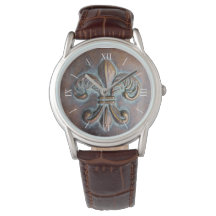 Aged Look Fleur De Lis