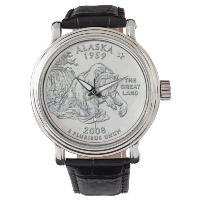 Relógio De Pulso Alaska Grizzly Bear Watch (Frente)